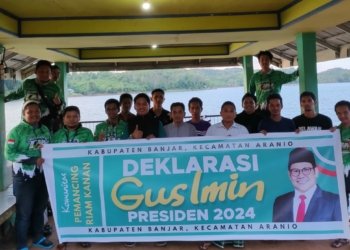 Di Bendungan Riam Kanan, Para Pemancing Deklarasikan Gus Muhaimin Sebagai Calon Presiden 2024