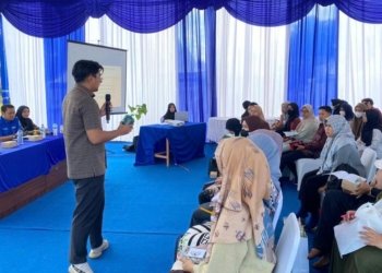 Puluhan Pemuda Kabupaten Banjar Ikut Workshop Kewirausahaan Yang Diadakan Oleh Disbudporapar Kabupaten Banjar