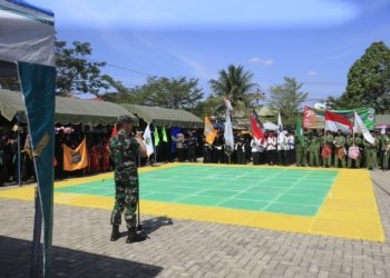 Dandim 1006/ Banjar Buka Kirab Budaya Dan Seni Kreasi Perguruan Pencak Silat Kabupaten Banjar
