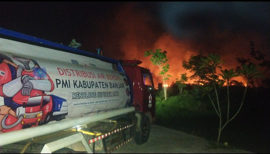 Hanya Punya 1 Armada Truk, PMI Kabupaten Banjar Harus Putar Arah Menuju Karhutla