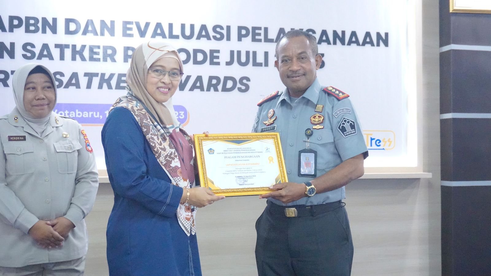 Lapas Kotabaru Raih Dua Penghargaan Sekaligus Dalam Pengelolaan Keuangan KPPN Awards 2023