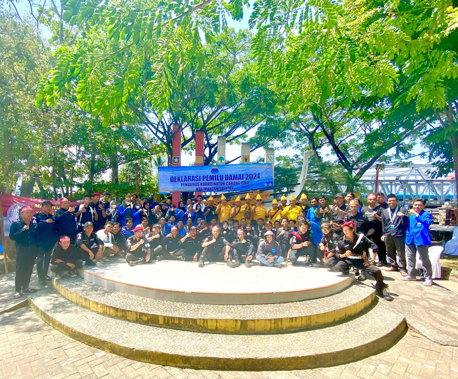 PKC PMII Kalsel Deklarasi Pemilu Damai, Hizatul : Jangan Buta Tuli