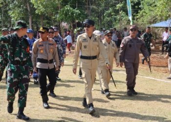 Bupati Kabupaten Banjar Membuka TMMD Ke -118 Desa Kalaan Kecamatan Aranio