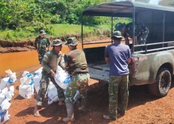 Semangat Gotong Royong Satgas TMMD Ke 118 Kodim 1006/Banjar Wujudkan Mimpi Pembangunan Desa Kalaan