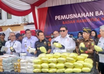 Ratusan Kilogram Sabu Dimusnahkan