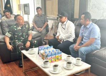 PT AGM Bersama Danrem 101/ Antasari Bekerjasama Lakukan Perbaikan Infrastruktur
