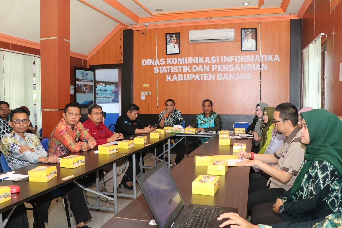 DKISP Kabupaten Banjar Lakukan Evaluasi