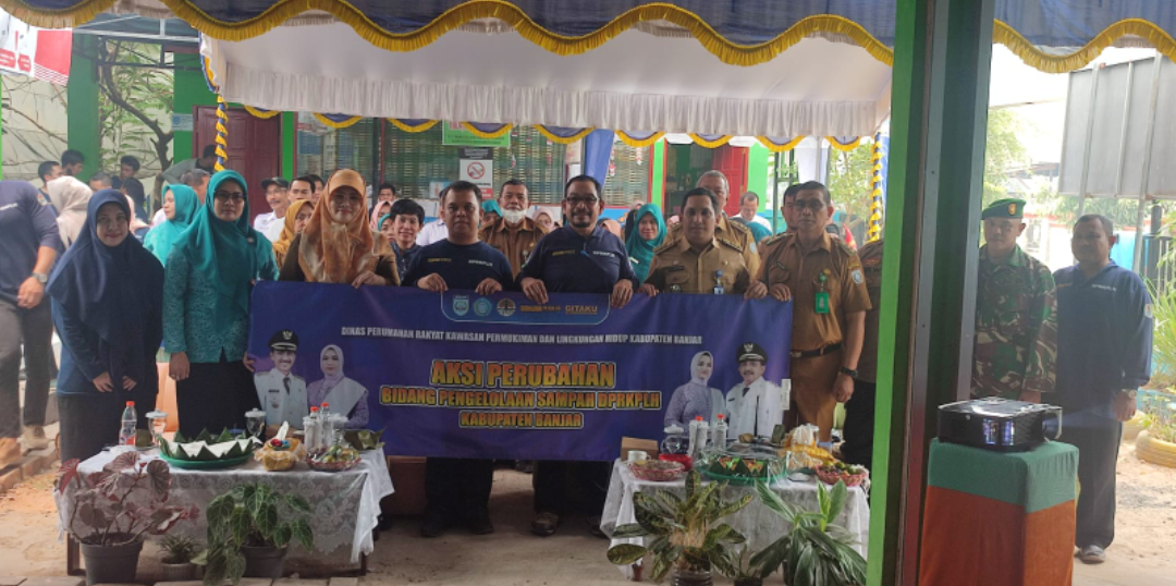 DPRKPL Kabupaten Banjar Lakukan Sosialisasi Pengelolaan Sampah