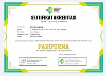 Mutu Layanan Puskesmas LA Banjarbaru Raih Status Akreditasi Paripurna Kementerian