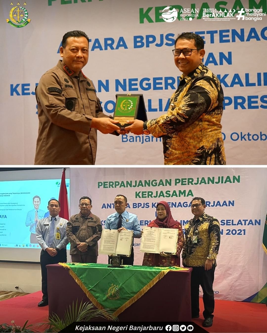 Kejari Banjarbaru MoU Dengan BPJAMSOSTEK