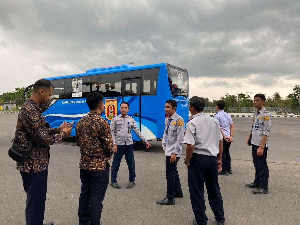Baru! Uji Coba Bus Angkutan Perkotaan Banjarbaru