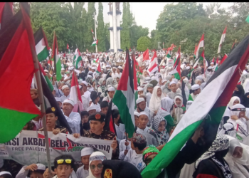 Belasan Ribu Warga Martapura Gelar Aksi Bela Palestina