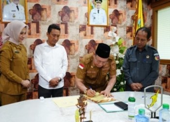 Penandatanganan NPHD Pemilu dan Pilkada di Kotabaru Capai Puluhan Miliar