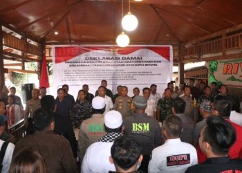 Pasca Bentrok, Dua Ormas Besar di Bitung Deklarasi Damai