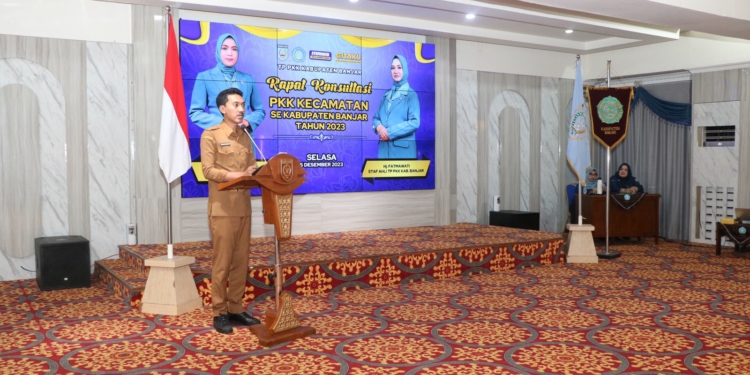 PKK Kabupaten Banjar Gelar Rapat Konsultasi Untuk Evaluasi Program