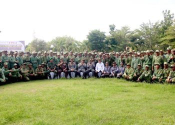 Bupati Kabupaten Banjar Bersama Wakilnya Hadiri Apel Gelar Pasukan Satlinmas