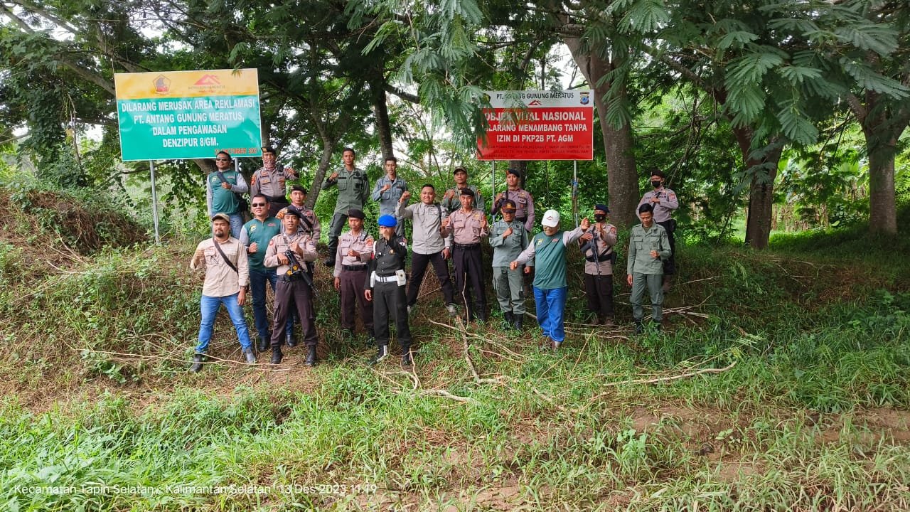 Tim Satgas Gabungan Lakukan Patroli Di Konsesi PT AGM