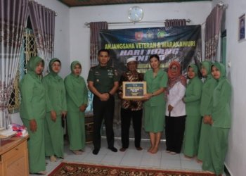 Dandim 1006 Banjar Lakukan Anjangsana Kepada Veteran Kemerdekaan HUT Hari Juang TNI – AD Ke 78