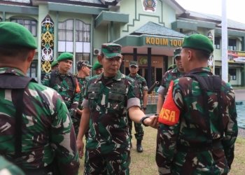 Apel Gelar Kesiapan Pengamanan Pemilu 2024, Kodim 1006/Banjar Dipimpin Langsung Asops Kasad