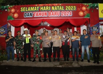 Kapolres Banjarbaru Bersama Dandim 1006 Banjar Tinjau Pos Pam Dan Gereja