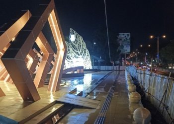 Tugu Nol Kilometer Banjarbaru Hampir Selesai