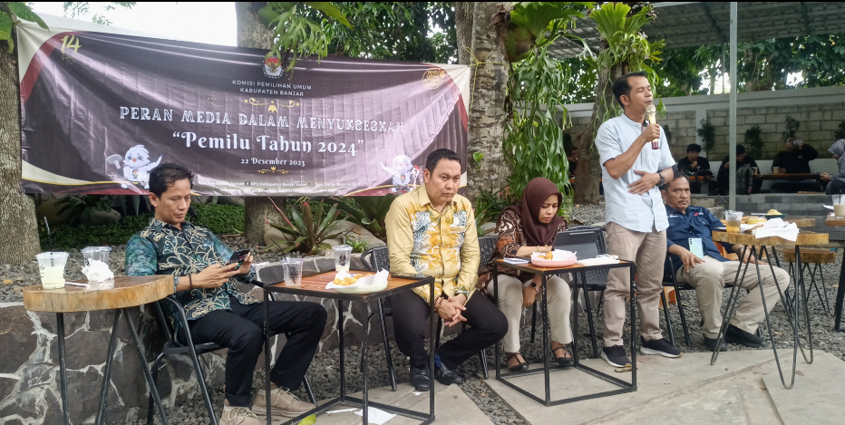 KPU Kabupaten Banjar Bincang Bincang Dengan Wartawan Terkait Pemilihan Umum Di Kabupaten Banjar