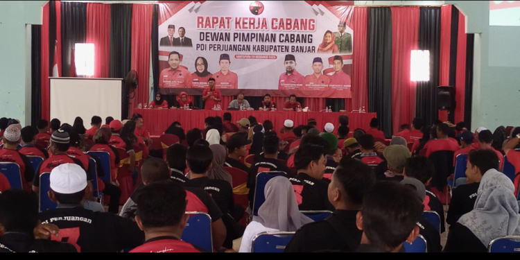 DPC PDI Perjuangan Kabupaten Banjar Rapat Kerja, Ini Targetnya?