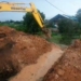 Aliran Sungai Rawa di Guntung Damar Sudah Mengalir, Urugan Tanah Dibongkar Kontraktor