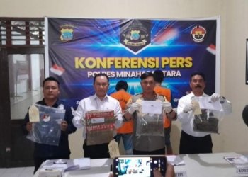 Polisi Minut Gagalkan Peredaran Ganja di Manado