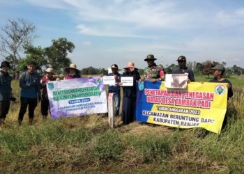 Tapal Batas Antara Desa Tambak Padi Dengan Desa Kampung Baru