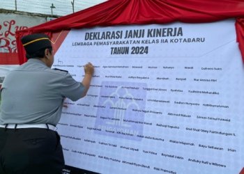 Deklarasi Janji Kinerja dan Pembangunan Zona Integritas di Lapas Kotabaru