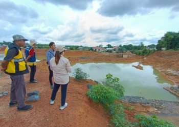 Rombongan Komisi III Tinjau Proyek Embung Gunung Kupang