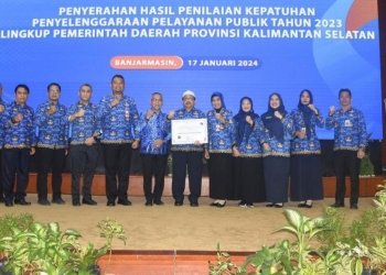 Pemkab Banjar Raih Nilai 90,96 Kategori A Zona Hijau Predikat Kualitas Tertinggi Pelayanan Publik.