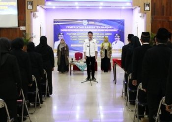 Bupati Kabupaten Banjar Lantik 60 Pejabat Lingkup Pemerintah Kabupaten Banjar