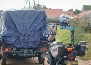 Distribusi Logistik Pemilu 2024 di Banjarbaru Dikawal TNI-Polri