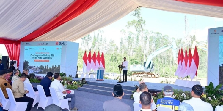 Presiden Jokowi Groundbreaking Kantor Perbankan di IKN, Tiga Bank BUMN akan Berdiri di Ibu Kota Baru