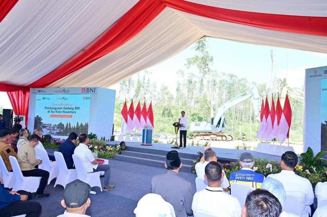 Presiden Jokowi Groundbreaking Kantor Perbankan di IKN, Tiga Bank BUMN akan Berdiri di Ibu Kota Baru
