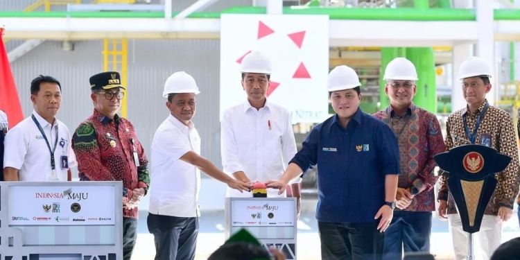 Presiden Jokowi Resmikan Pabrik Amonium Nitrat di Kaltim, Pj Gubernur sampaikan Pemprov Dukung Penuh
