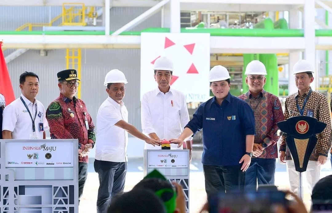 Presiden Jokowi Resmikan Pabrik Amonium Nitrat di Kaltim, Pj Gubernur sampaikan Pemprov Dukung Penuh