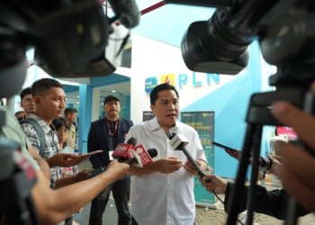 Kunjungi Booth PLN di IIMS 2024, Menteri BUMN Dorong Kendaraan Berbasis Energi Hijau Tumbuh Masif