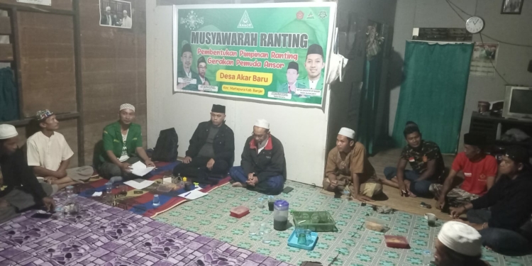 Pengurus Pimpinan Ranting GP Ansor Desa Akar Baru Terbentuk