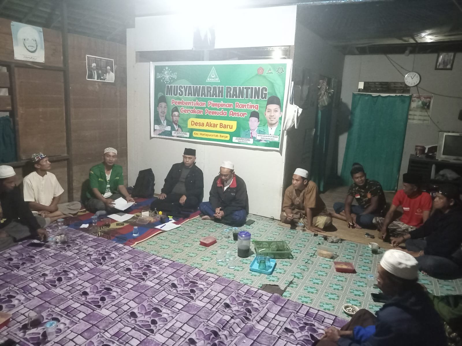 Pengurus Pimpinan Ranting GP Ansor Desa Akar Baru Terbentuk