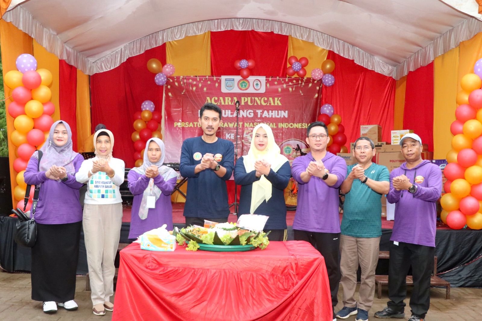 HUT PPNI, Bupati Banjar Potong Nasi Tumpeng