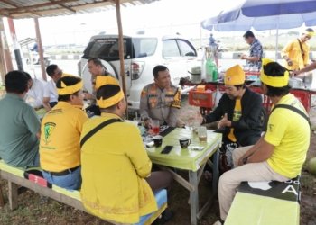 Bawa Misi Pemilu Damai, Polres Banjar Sambut Baik DPC Laung Kuning Banjar