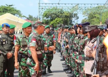 TNI-Polri Dan Forkopimda Kepri Laksanakan Apel Gelar Pasukan Kunker Wakil Presiden RI Di Tanjung Pinang 