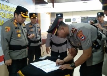 Sertijab, Kasat Polres Banjarbaru AKP Edwin Rotasi Ke Banjarmasin