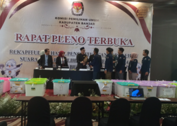 Sampai Saat Ini, Sudah Ada 3 PPK Yang Menyampaikan Hasil Rekapitulasi Kepada KPU Kabupaten Banjar