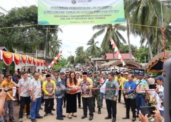 Kini Jalan di Desa Lontar Timur ke Desa Gosong Panjang Sudah Beraspal
