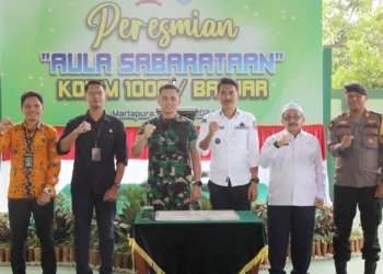 Bupati Kabupaten Banjar Resmikan Aula Serbaguna “Sabarataan” Kodim 1006 Banjar