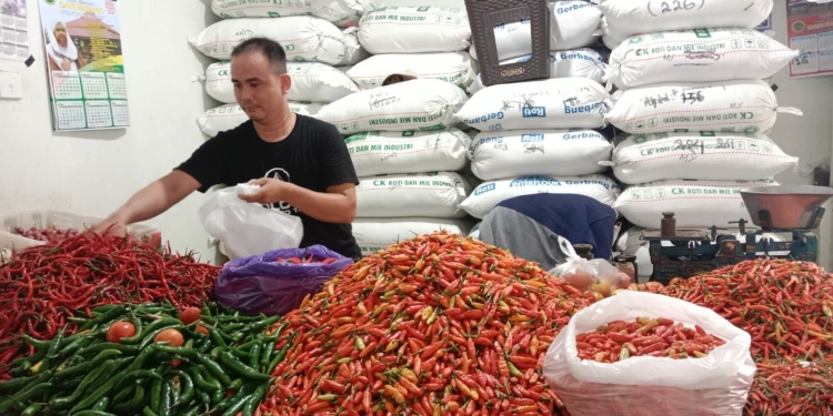Awal Ramadhan, Sejumlah Harga Pangan di Pasar Bauntung Banjarbaru Turun